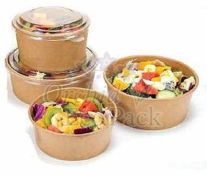 750ml Round Kraft Paper Salad Bowl
