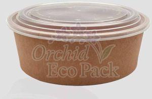 1000ml Round Kraft Paper Salad Bowl