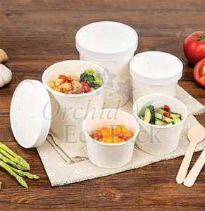350ml White Paper Food Container