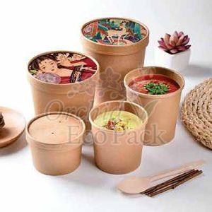 1000ml Kraft Paper Food Container
