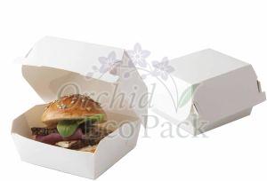 Large White Burger Box