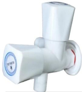 Square 90 Degree PVC 2 Way Angle Cock