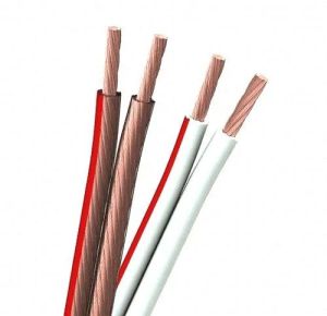 PVC Insulated Parallel Flat Speaker Wire with Copper Conductor