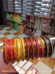Multicolor Lac Bangles Kada Set