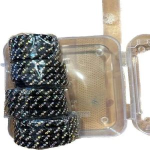 Kids Black Stone Bangles