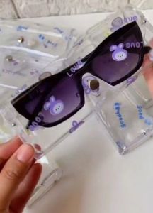 Transparent Plastic Sunglasses Case