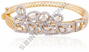 Designer Gold Diamond Charm Bracelet