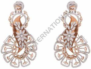 Gold Diamond Pendant Set