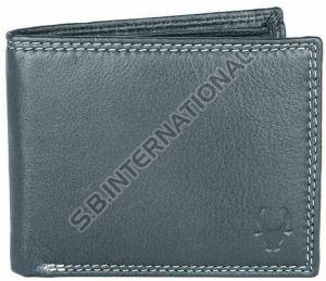 Grey Smooth Finish Leather Wallet