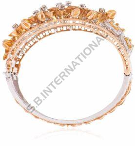 Gold Diamond Cuff Bracelet