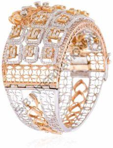 Gold Diamond Cuff Bracelet