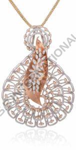 Ladies Gold Pendant Set