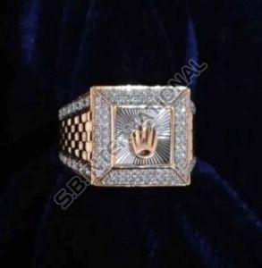 Men Gold Diamond Ring