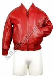 Red Kids Faux Leather Jacket