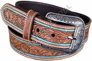 Tan Handmade Genuine Leather Belt