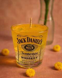 Whiskey Glass Gel Candle