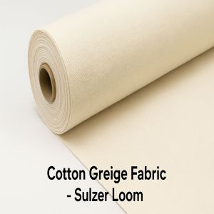 Greige Cotton Sulzer Fabric