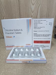 Citizan P Citicoline Sodium Piracetam Tablet