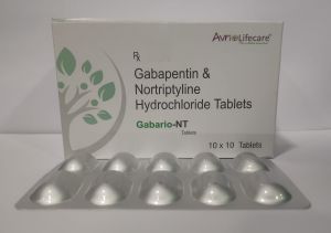 Gabario NT Gabapentin Nortriptyline Hydrochloride Tablet