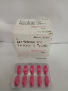 Rioace P Aceclofenac Paracetamol Tablet