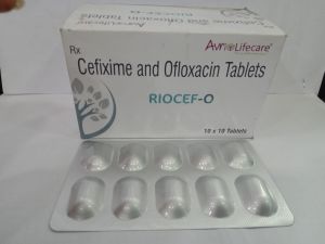 Riocef O Cefixime Ofloxacin Tablet