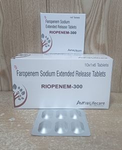 Riopenem 300mg Faropenem Sodium Extend Release Tablet