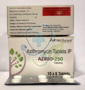 Azirio 250mg Azithromycin Tablet