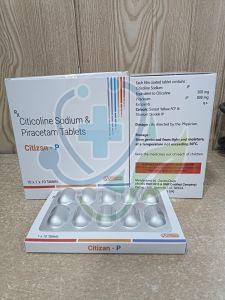 Citizan P Citicoline Sodium Piracetam Tablet