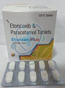 Etorizan Plus Etoricoxib Paracetamol Tablet