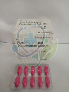 Rioace P Aceclofenac Paracetamol Tablet