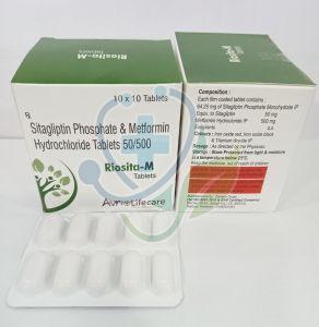Riosita M Sitagliptin Phosphate Metformin Hydrochloride Tablet