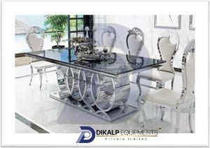 Stainless Steel Dining Table Set