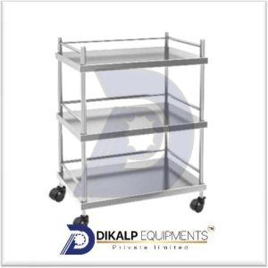 Stainless Steel Saifix Hospital Trolley