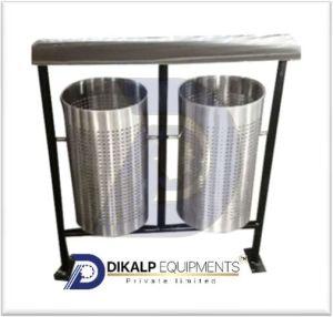Stainless Steel Twin Dustbin