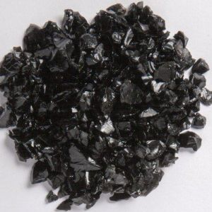 3mm to 7mm Black Glass Cullets