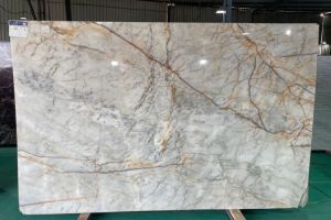 White Statuario Marble Slab