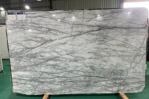White Spider Marble Slab