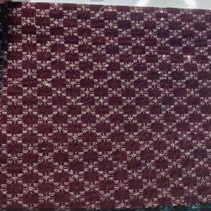 Checked Embroidered Fabric