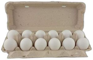 12 Pieces Fresh White Eggs