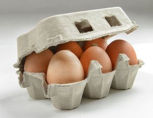 6 Pieces Fresh Brown Eggs