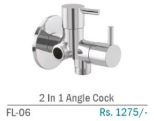 FL-06 2 In 1 Brass Junction Angle Cock