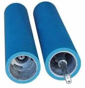 Blue Lamination Rubber Roller