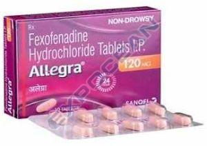 Allegra 120mg Fexofenadine Hydrochloride Tablet