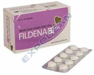 Fildena CT 100mg Sildenafil Citrate Chewable Tablet