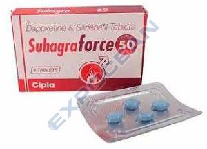 Suhagra Force 50mg Sildenafil Dapoxetine Tablet