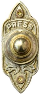 Round Brass Door Bell Push Button