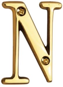 Golden Brass Alphabet