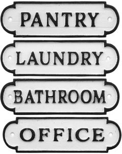 Rectangular Cast Iron Sign Board