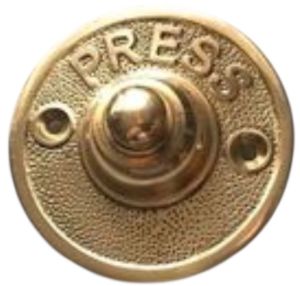 Round Brass Door Bell Push Button