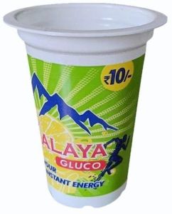 180ml Polypropylene Gluco Printed Disposable Glass